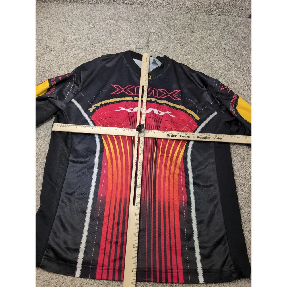 XMX Motocross Jersey Long Sleeve Athletic Works Mens Red Yellow Black L‎